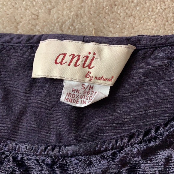 Anu by Natural crushed velvet tank top - Picture 2 of 5